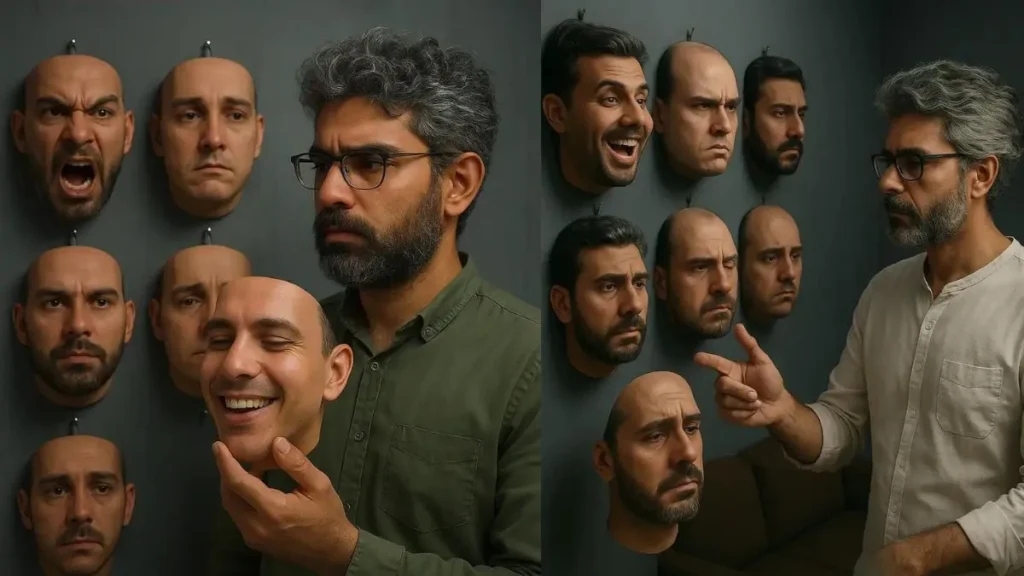 2. The 3d Emotion Mask Scene