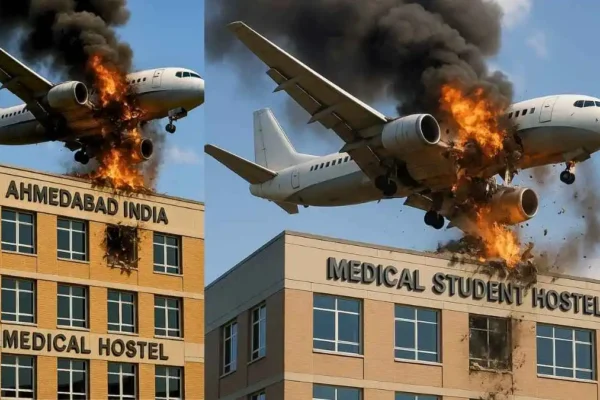 Air India AI 171 Crashes Into Medical Hostel, 5 Students and Former CM Vijay Rupani Among 242 Onboard