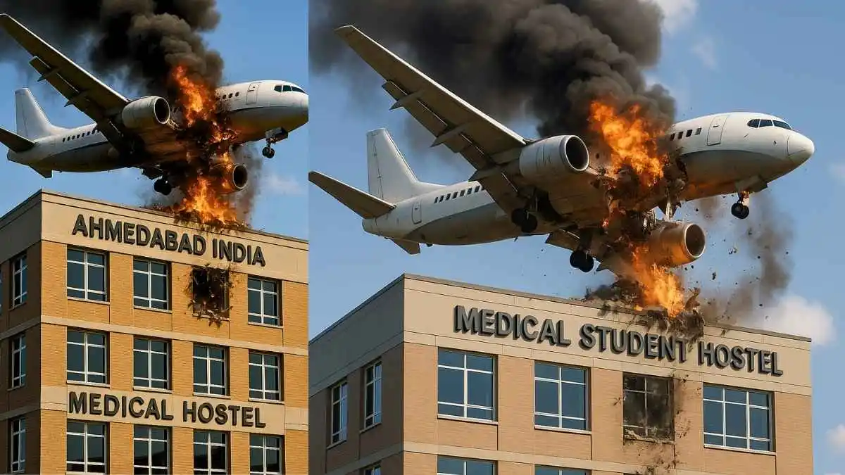Air India AI 171 Crashes Into Medical Hostel, 5 Students and Former CM Vijay Rupani Among 242 Onboard