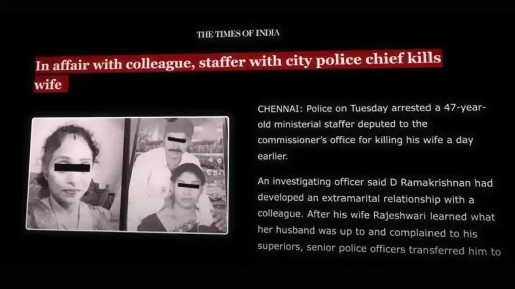 In affair with colleague, staffer with city police chief kills Wife